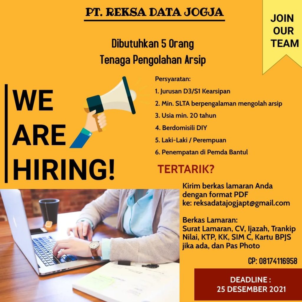 reksadata lowongan kerja